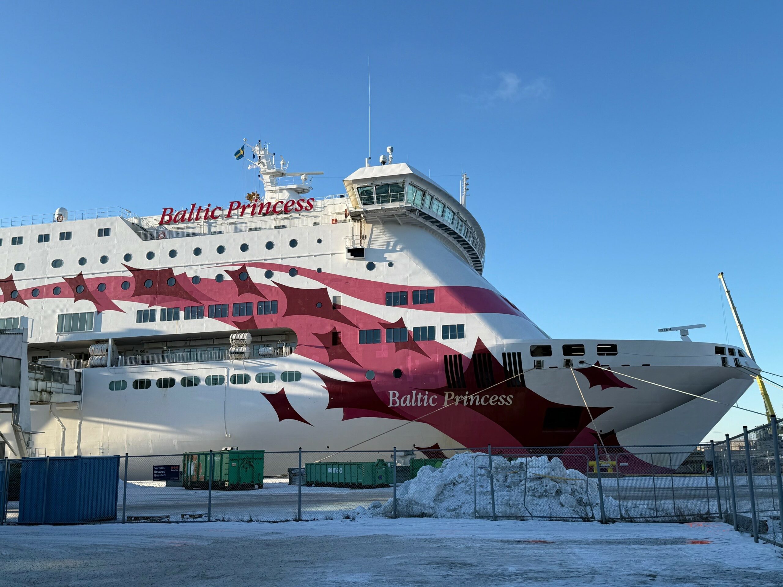 Baltic Princess laiva Turun Satamassa.